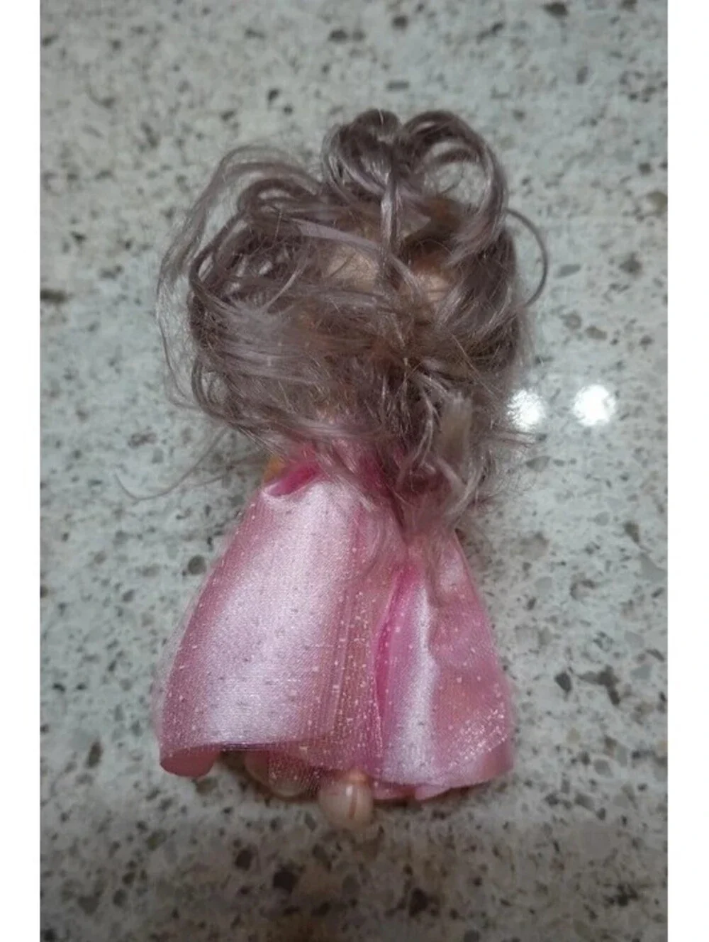 6.5” BJD big eyes doll anime style ball jointed pink gown